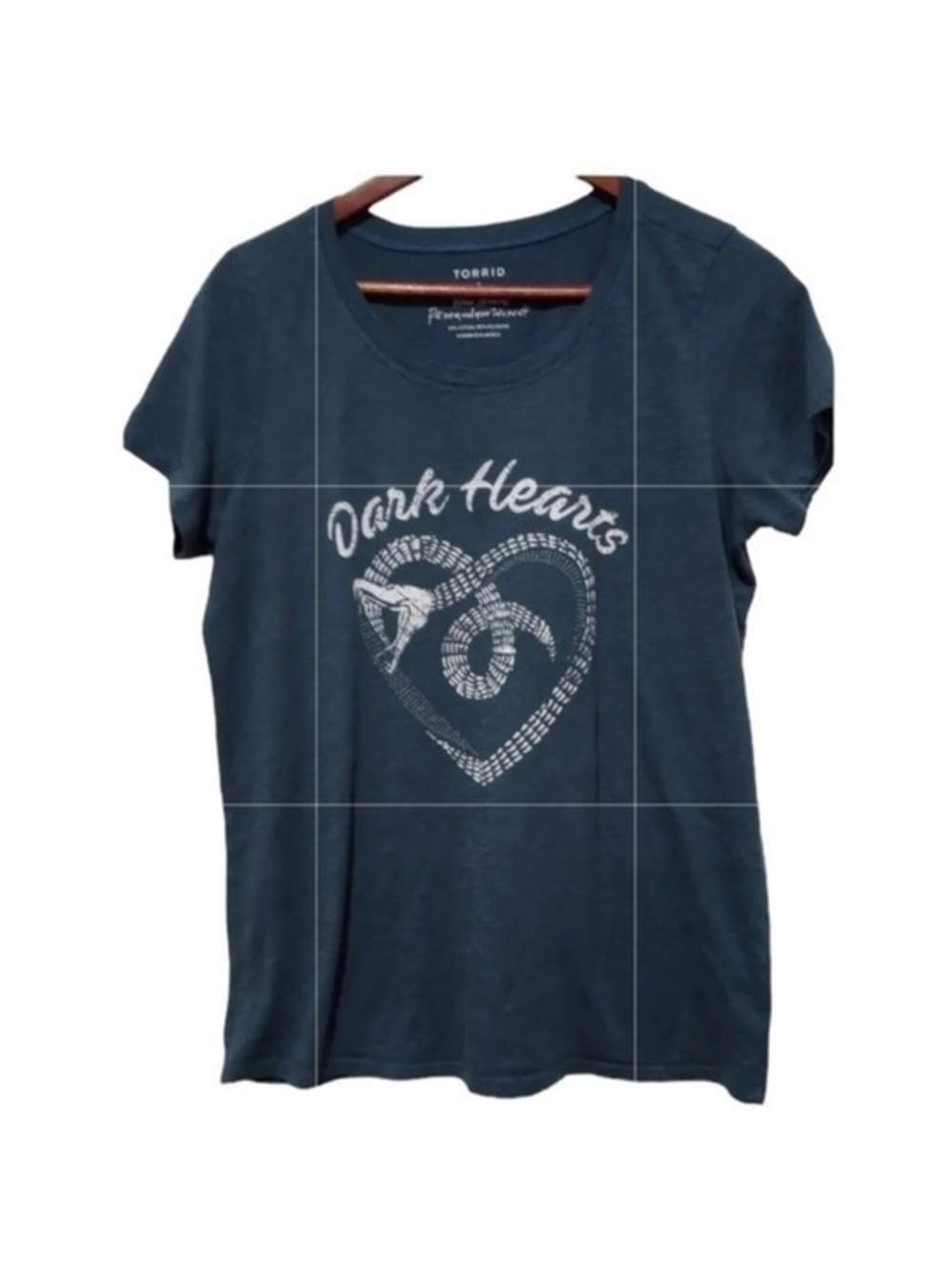 Torrid Dark Hearts Graphic T-Shirt Size 0